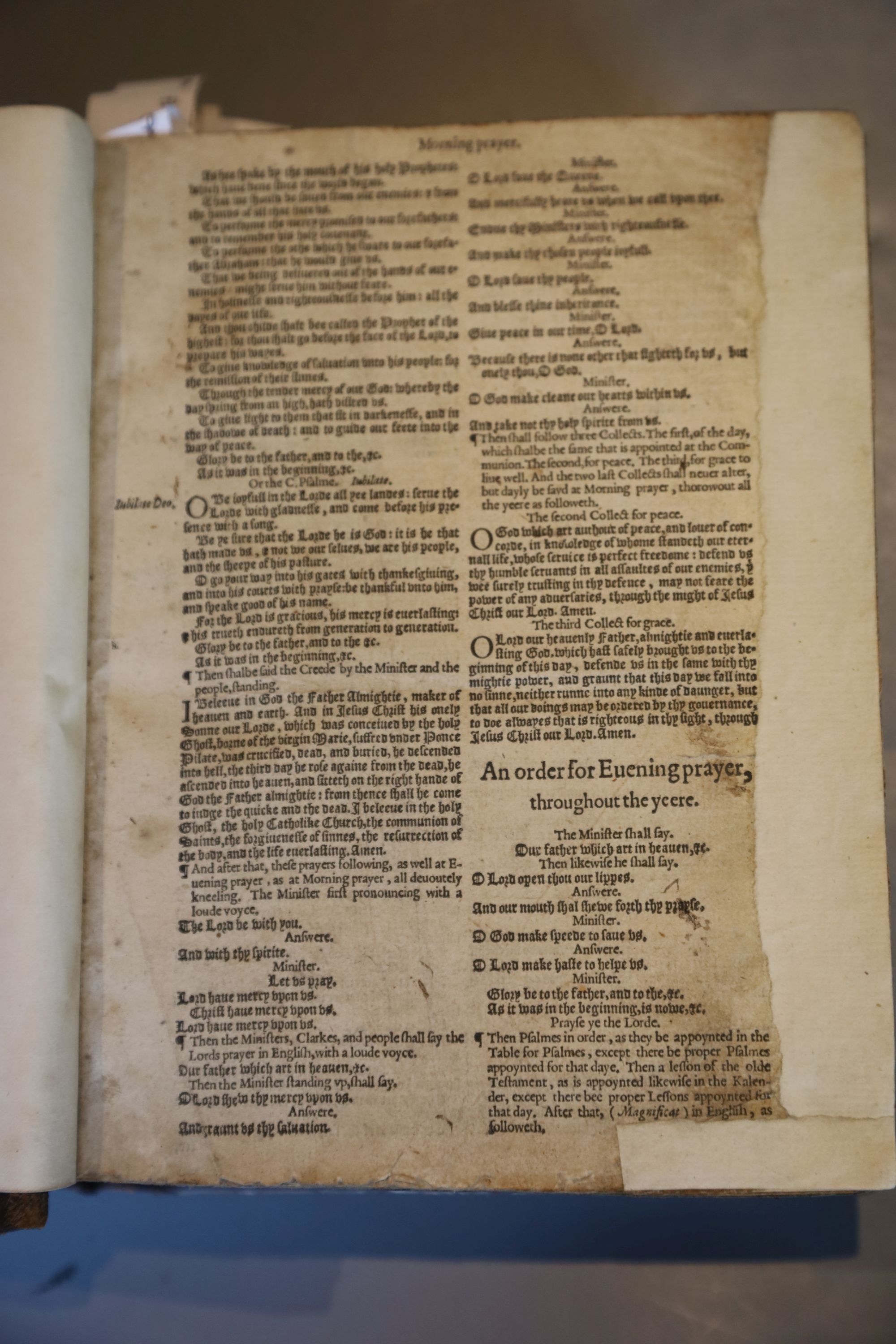 Bible in English - Bible, qto, contemporary calf, renewed endpapers, lacking general title and leaves in The Second Table beyond